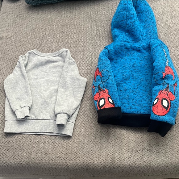 Spider-Man Marvel Toddler Warm Zip-Up Jacket and Crewneck Sweater - Picture 6 of 9